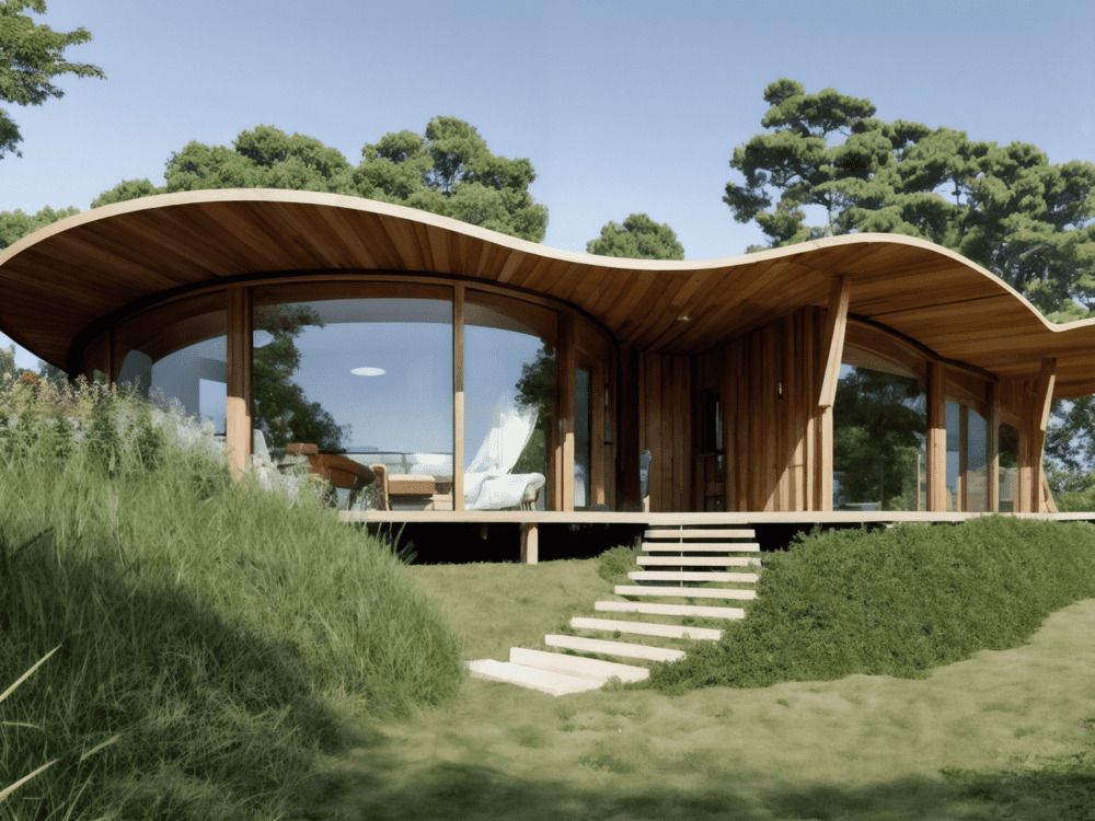 casas sostenible con jardin